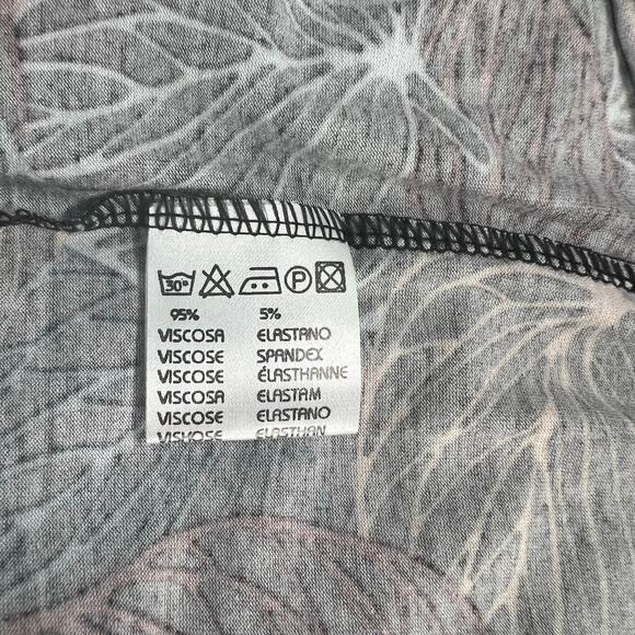 Mexicali Blues Shelby Faux Wrap Dress Black Leaf Print Slight Stretch Size Small - Picture 12 of 12